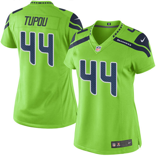 Women's Elite Tani Tupou Nike Jersey Green - #44 Rush NFL Seattle Seahawks